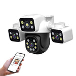 ESCAM PT223 Home Security 3 x 4MP Lens Camera WiFi Motion Detection Alarm Two-Way Audio Camera