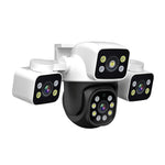 ESCAM PT223 Home Security 3 x 4MP Lens Camera WiFi Motion Detection Alarm Two-Way Audio Camera