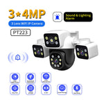 ESCAM PT223 Home Security 3 x 4MP Lens Camera WiFi Motion Detection Alarm Two-Way Audio Camera