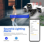 ESCAM PT223 Home Security 3 x 4MP Lens Camera WiFi Motion Detection Alarm Two-Way Audio Camera