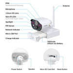 ZOSI 2K Wireless Security Camera 3MP Color Night Vision Two Way Audio Camera, with 64GB SD Card