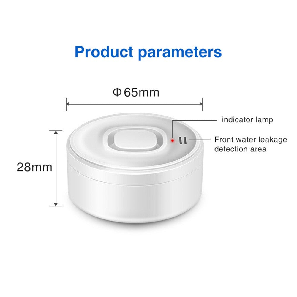 SQ400C001 100dB Alarm WiFi Smart Water Leak Detector Works with Amazon Alexa  /  Google Assistant