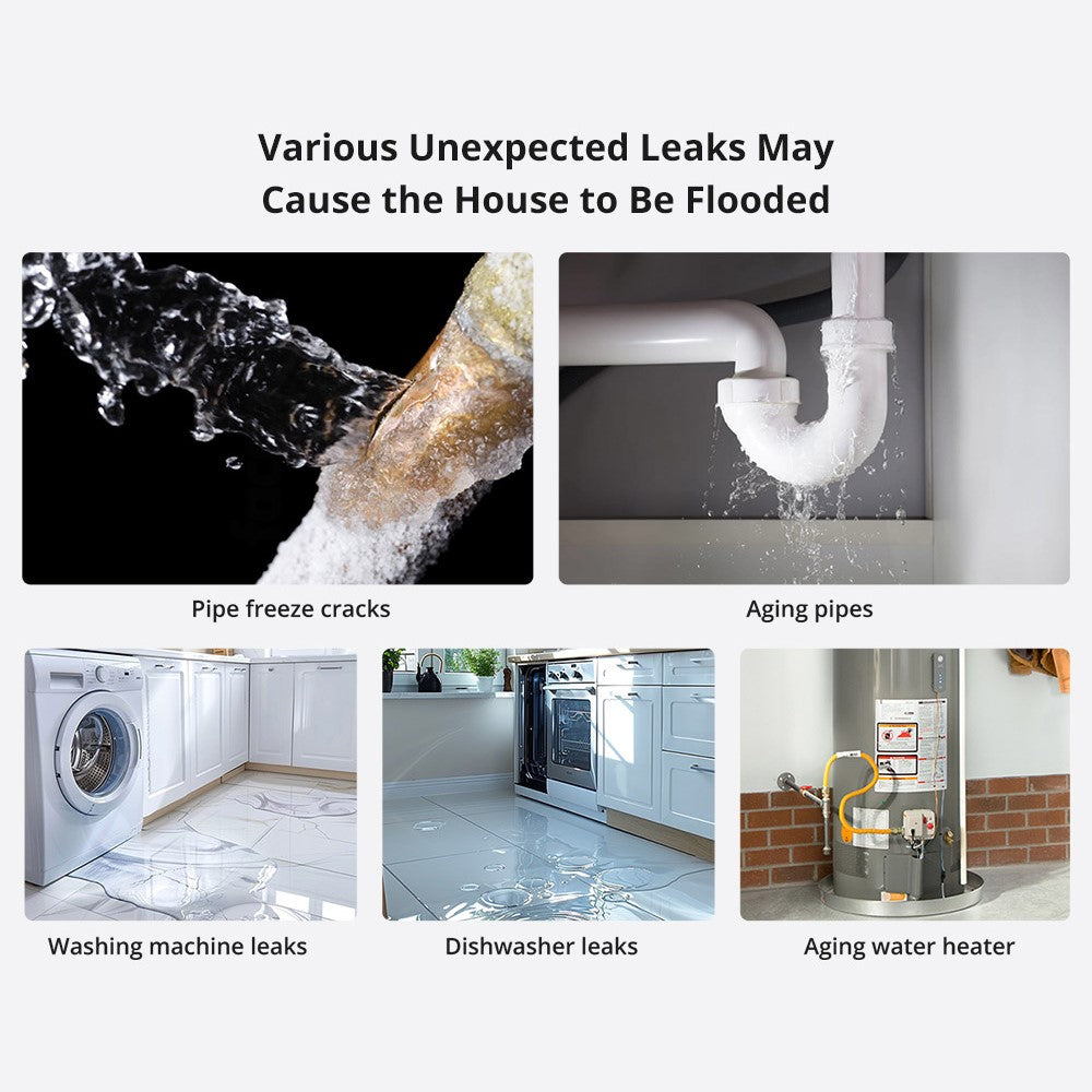 SONOFF SNZB-05P Ewelink Zigbee 3.0 Water Leak Detector Flood Alert Overflow Security Alarm Sensor