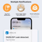 SONOFF SNZB-05P Ewelink Zigbee 3.0 Water Leak Detector Flood Alert Overflow Security Alarm Sensor