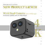 D3 Dual Lens WiFi Camera 4K HD Wireless Network Monitoring Remote Control Night Vision Cam