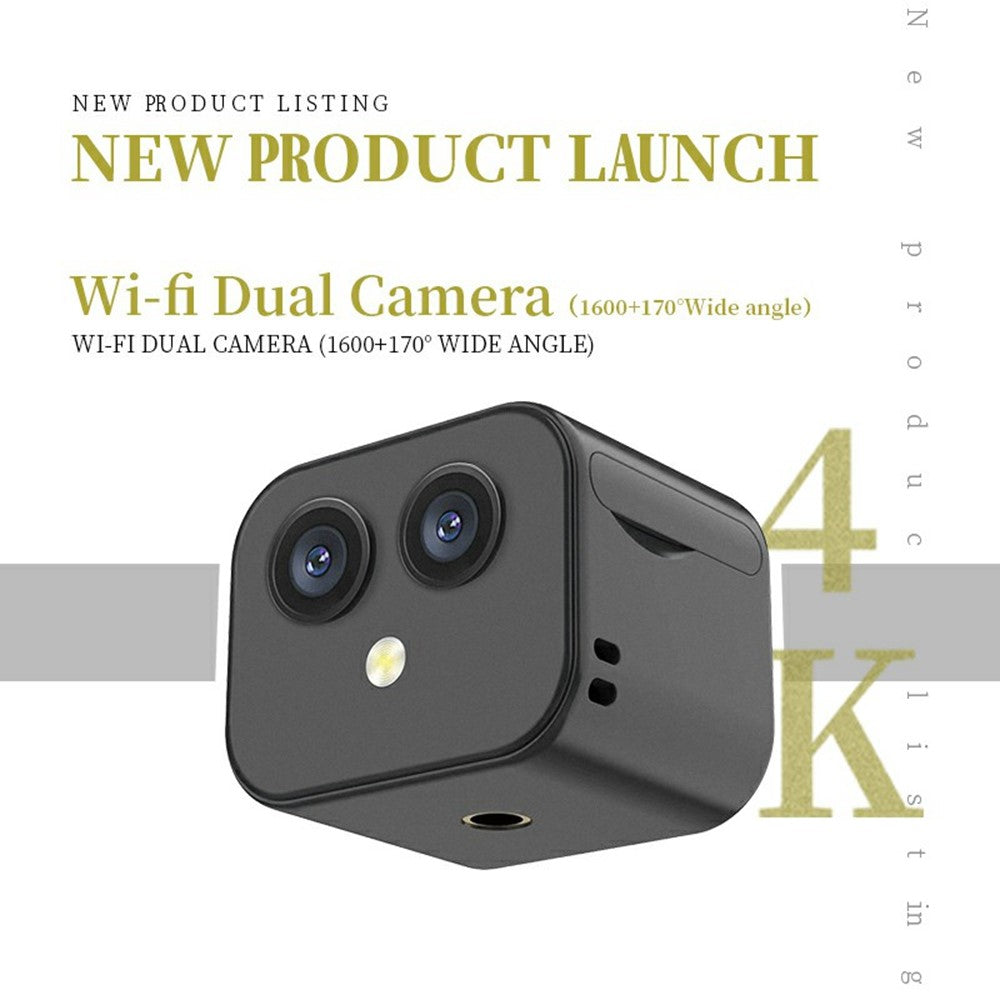 D3 Dual Lens WiFi Camera 4K HD Wireless Network Monitoring Remote Control Night Vision Cam