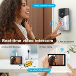 SRIHOME DH051_002_008 Smart Wireless Doorbell Set 4MP HD Indoor Video Intercom Low Power Consumption for Home