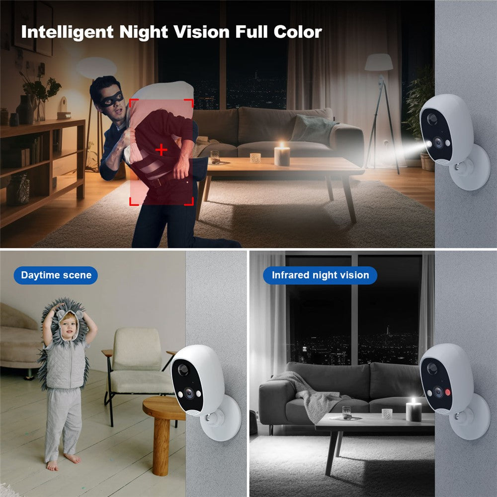 SRIHOME DH051_002_008 Smart Wireless Doorbell Set 4MP HD Indoor Video Intercom Low Power Consumption for Home