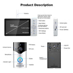 SRIHOME DH051_002_008 Smart Wireless Doorbell Set 4MP HD Indoor Video Intercom Low Power Consumption for Home