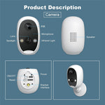 SRIHOME DH051_002_008 Smart Wireless Doorbell Set 4MP HD Indoor Video Intercom Low Power Consumption for Home
