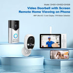 SRIHOME DH051_002_008 Smart Wireless Doorbell Set 4MP HD Indoor Video Intercom Low Power Consumption for Home