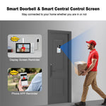 SRIHOME DH051_002_008 Smart Wireless Doorbell Set 4MP HD Indoor Video Intercom Low Power Consumption for Home