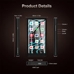A03 Android MP3 Player Bluetooth-Compatible 5.0 Touchscreen Music Player 4GB+64GB Memory 16MP Camera 10H Battery Life