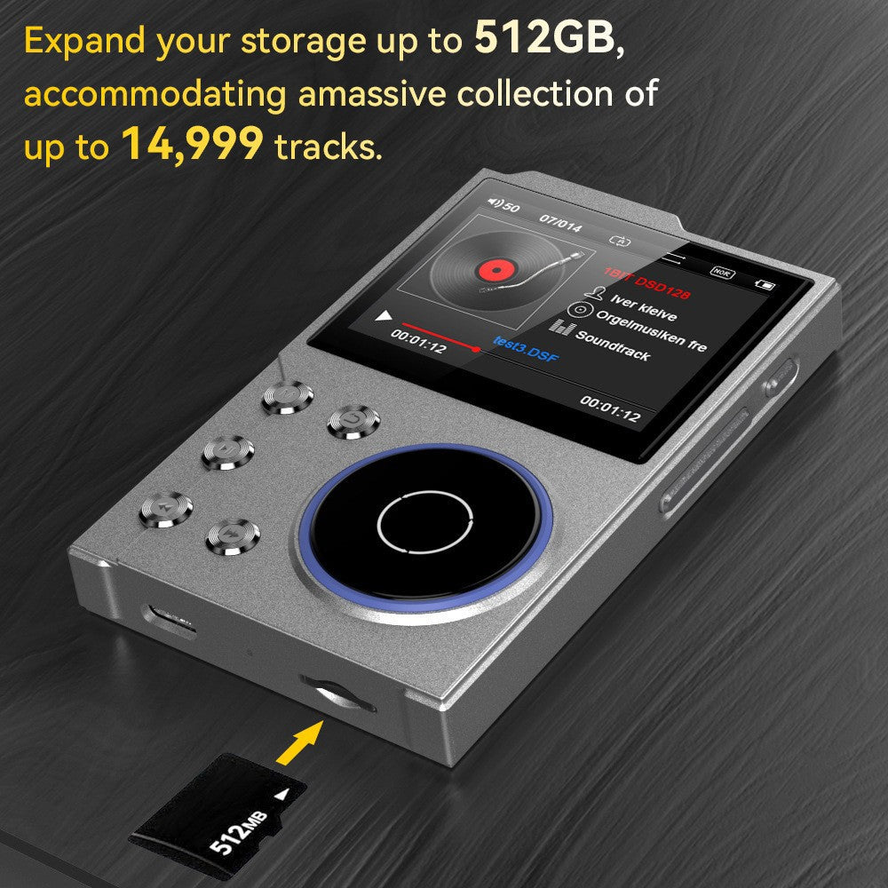 T10 HiFi Music Player 16GB 2.4 Inch Screen High-Quality Lossless Audio Player BT 5.0