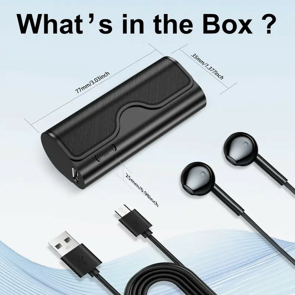 DVR23 One-Touch Voice Recorder Noise Reduction Voice-Activated Recording Device with Transcription