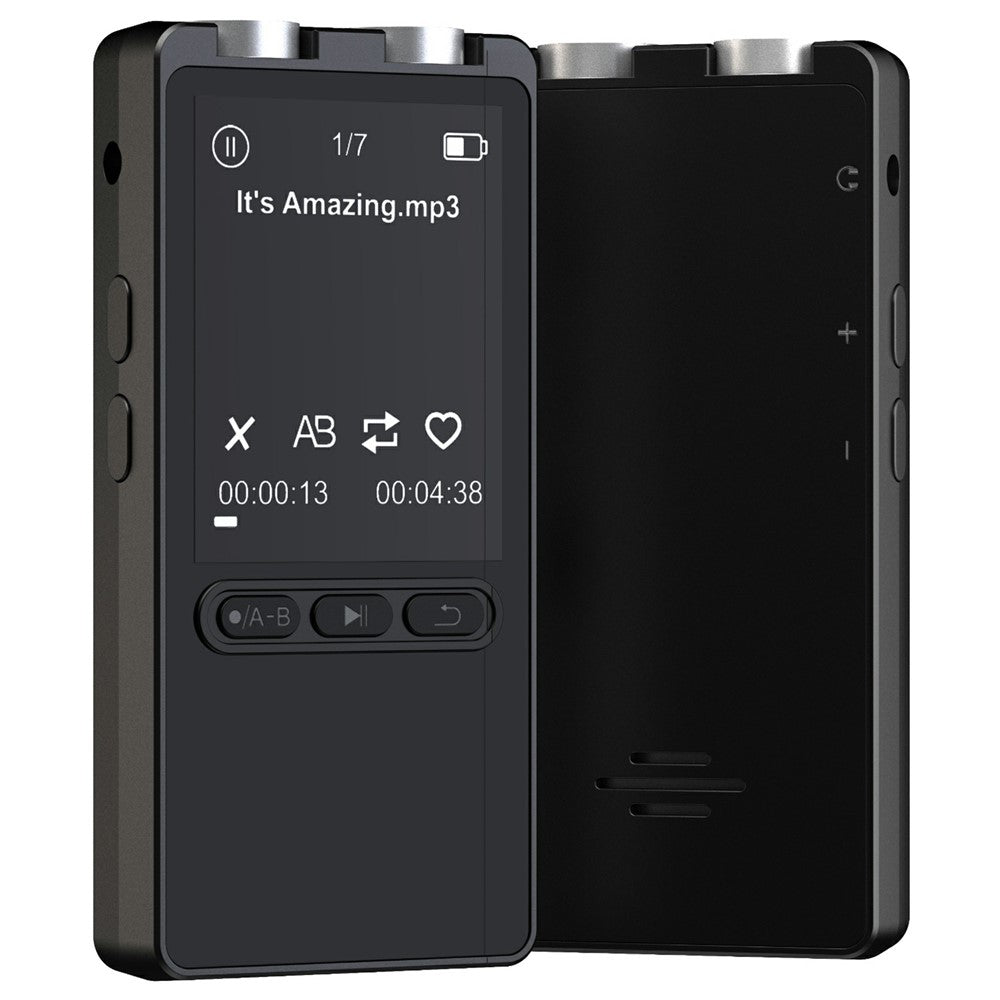 N27 Portable Bluetooth-compatible MP3 Player Large Storage Multi-Language Recorder 20H Long Standby One-Click Recording Audio Player