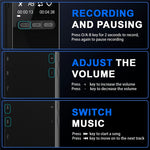 N27 Portable Bluetooth-compatible MP3 Player Large Storage Multi-Language Recorder 20H Long Standby One-Click Recording Audio Player