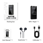 N27 Portable Bluetooth-compatible MP3 Player Large Storage Multi-Language Recorder 20H Long Standby One-Click Recording Audio Player