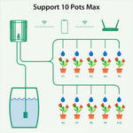 NEO NAS-WV08W Tuya WiFi Smart Auto Plant Watering System Timer Remote Control Indoor Balcony Flower Pot Irrigation Dripper