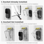 E10 Video Doorbell Waterproof Cover Anti-Theft Mounting Bracket Wireless Ring Button Dustproof Protector Shield for Outdoor Indoor
