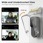 E10 Video Doorbell Waterproof Cover Anti-Theft Mounting Bracket Wireless Ring Button Dustproof Protector Shield for Outdoor Indoor