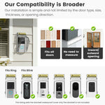 E10 Video Doorbell Waterproof Cover Anti-Theft Mounting Bracket Wireless Ring Button Dustproof Protector Shield for Outdoor Indoor