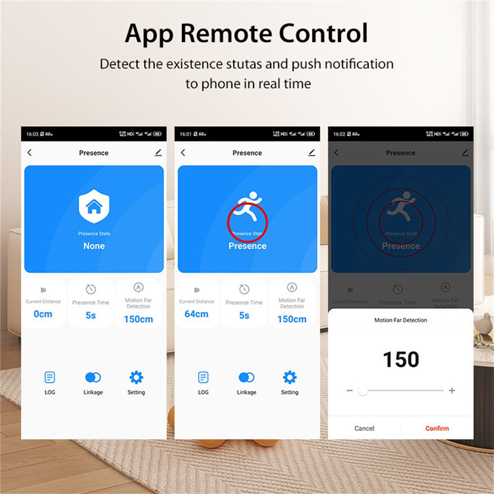NEO ZigBee NAS-PS09B Human Presence Sensor Smart Millimeter-Wave Radar Monitor with Remote App Control