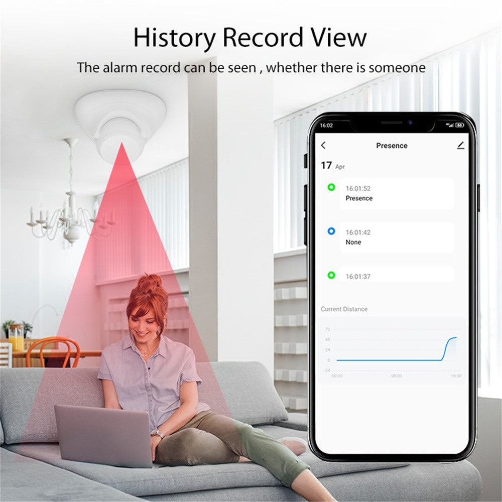NEO ZigBee NAS-PS09B Human Presence Sensor Smart Millimeter-Wave Radar Monitor with Remote App Control