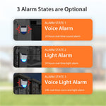 NEO ZigBee NAS-AB06B IPX5 Waterproof Solar Sound and Light Alarm Smart Outdoor Security Sensor with App Control