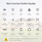NEO ZigBee NAS-AB06B IPX5 Waterproof Solar Sound and Light Alarm Smart Outdoor Security Sensor with App Control