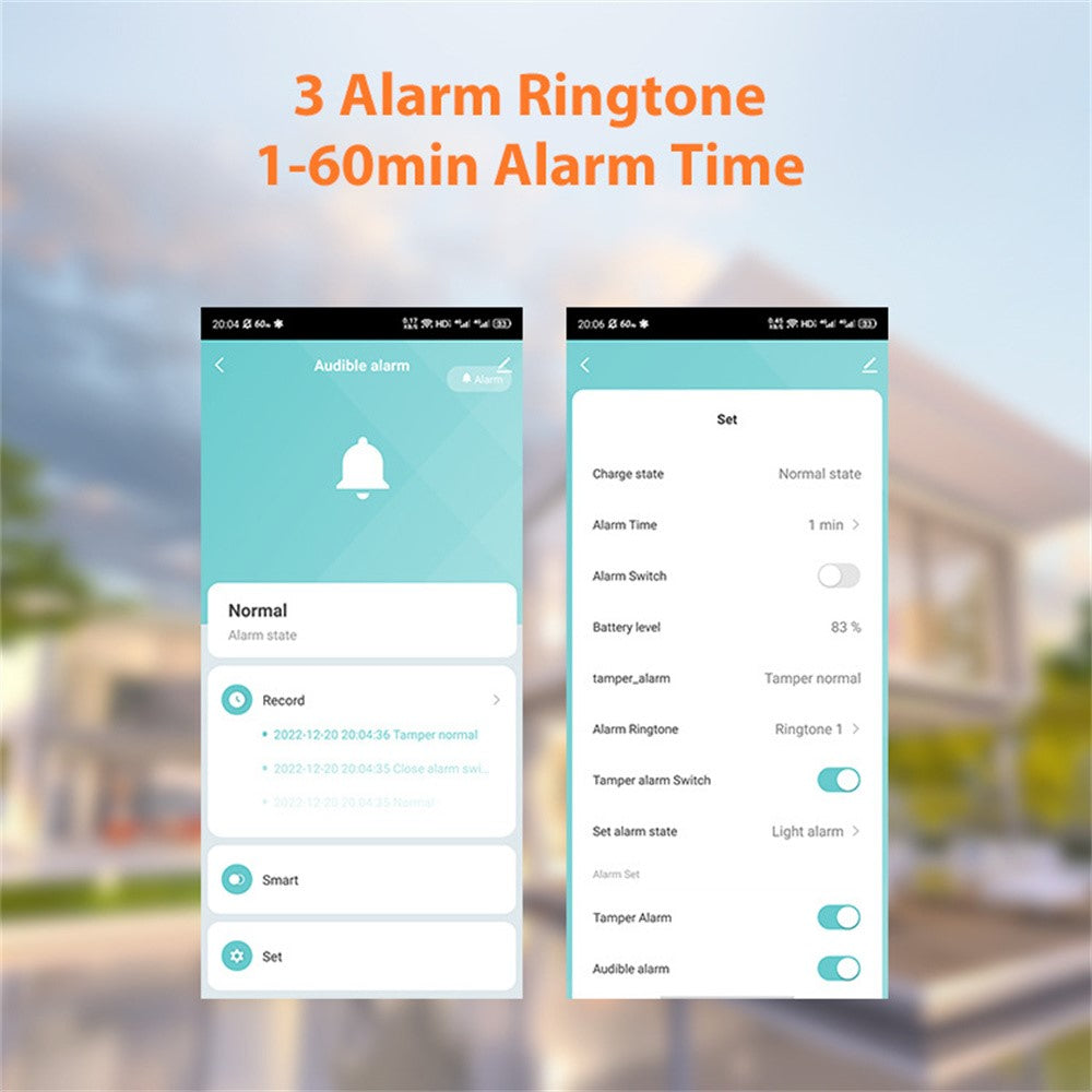 NEO ZigBee NAS-AB06B IPX5 Waterproof Solar Sound and Light Alarm Smart Outdoor Security Sensor with App Control