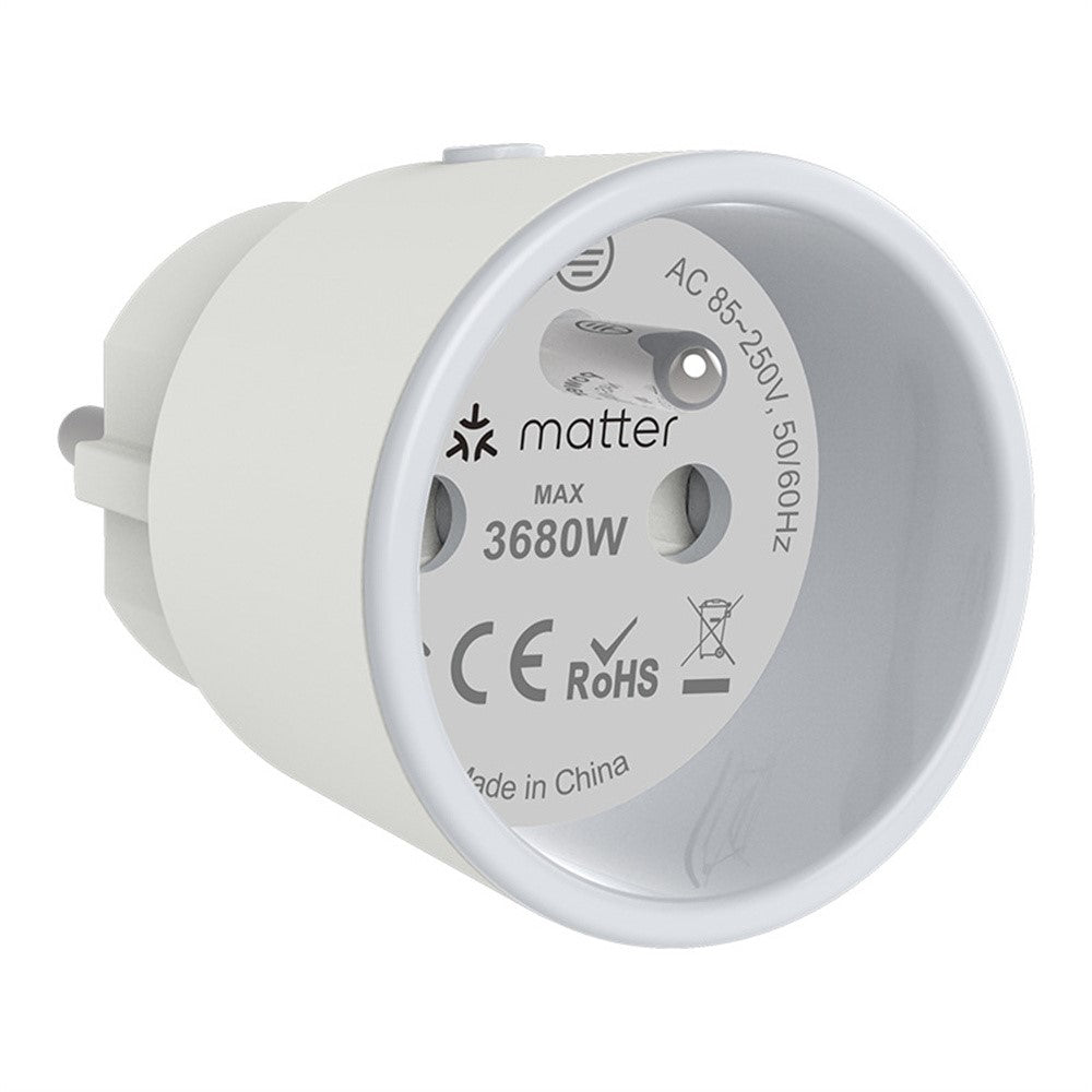 NEO NAS-WR07WM Tuya Matter WiFi Smart Plug 16A FR Plug Smart Socket with Power Metering for Apple / Google / Amazon
