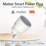 NEO NAS-WR07WM Tuya Matter WiFi Smart Plug 16A FR Plug Smart Socket with Power Metering for Apple / Google / Amazon
