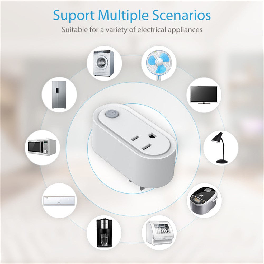 NEO NAS-WR12WM Tuya Matter WiFi Smart Stik 15A US Stik Smart Stikkontakt med Strømmåling til Apple / Google / Amazon