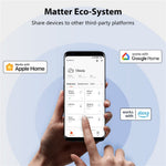NEO NAS-WR12WM Tuya Matter WiFi Smart Stik 15A US Stik Smart Stikkontakt med Strømmåling til Apple / Google / Amazon