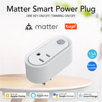 NEO NAS-WR12WM Tuya Matter WiFi Smart Stik 15A US Stik Smart Stikkontakt med Strømmåling til Apple / Google / Amazon