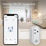 NEO NAS-WR12WM Tuya Matter WiFi Smart Stik 15A US Stik Smart Stikkontakt med Strømmåling til Apple / Google / Amazon