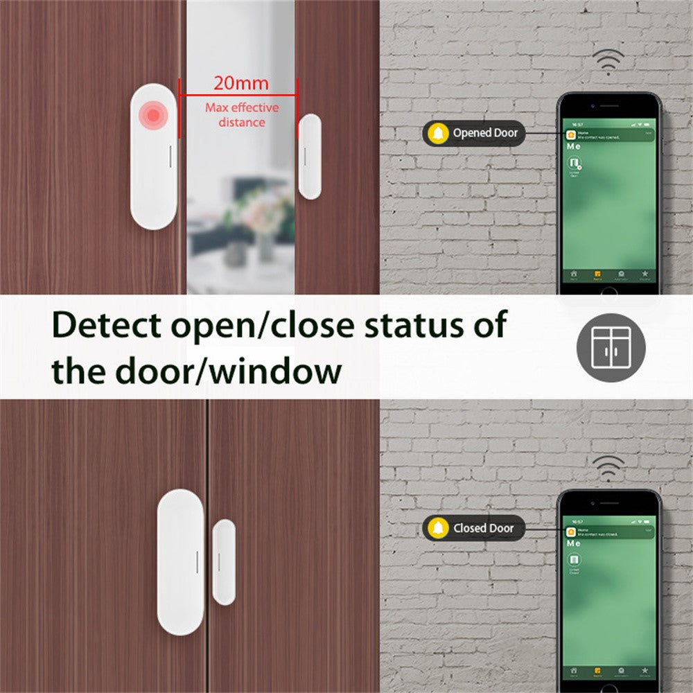 NEO NAS-DS07TM Matter Thread Door Sensor USB Powered Magnetic Smart Home Window Alarm Sensor (without Battery)