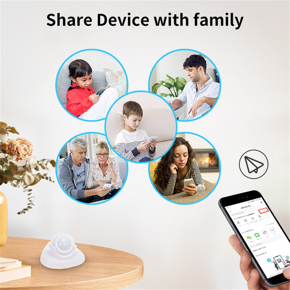 NEO NAS-PD09TM Matter Thread Smart PIR Motion Sensor Infrared Human Detector Works with Apple Home / Google Assistant / Amazon Alexa