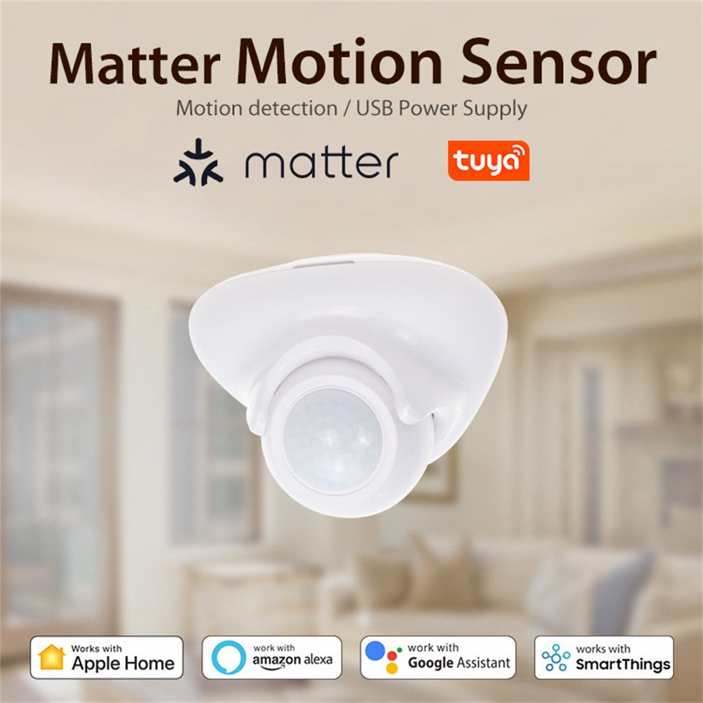 NEO NAS-PD09TM Matter Thread Smart PIR Motion Sensor Infrared Human Detector Works with Apple Home / Google Assistant / Amazon Alexa