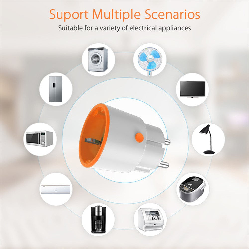 NEO NAS-WR01BH 16A ZigBee 3.0 Smart Plug Smart Wireless Remote Control Power Plug with Energy Monitoring, EU Plug