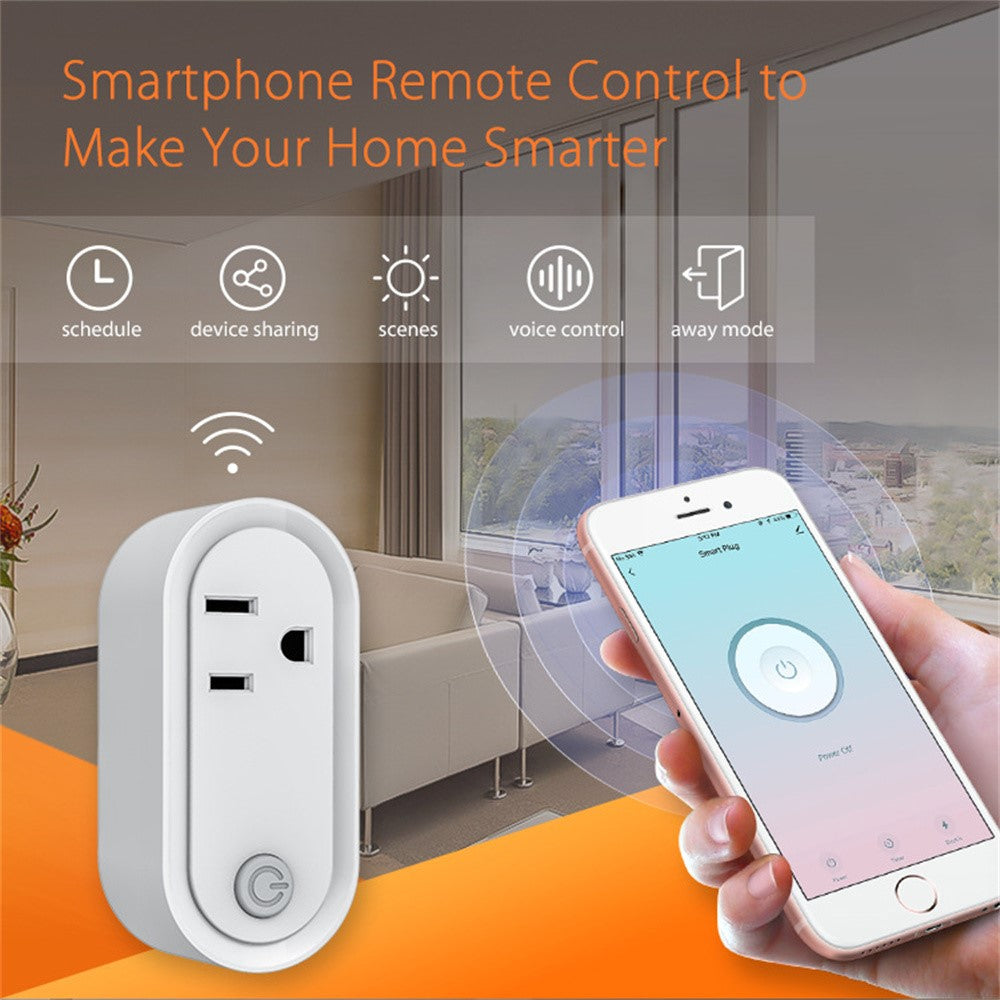 NEO NAS-WR12BH 15A ZigBee 3.0-smartstik med energiovervågning, stikkontakt, fungerer med Apple HomeKit / Google Assistant / Amazon Alexa, US-stik