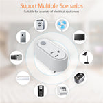 NEO NAS-WR12BH 15A ZigBee 3.0-smartstik med energiovervågning, stikkontakt, fungerer med Apple HomeKit / Google Assistant / Amazon Alexa, US-stik
