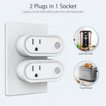 NEO NAS-WR12BH 15A ZigBee 3.0-smartstik med energiovervågning, stikkontakt, fungerer med Apple HomeKit / Google Assistant / Amazon Alexa, US-stik