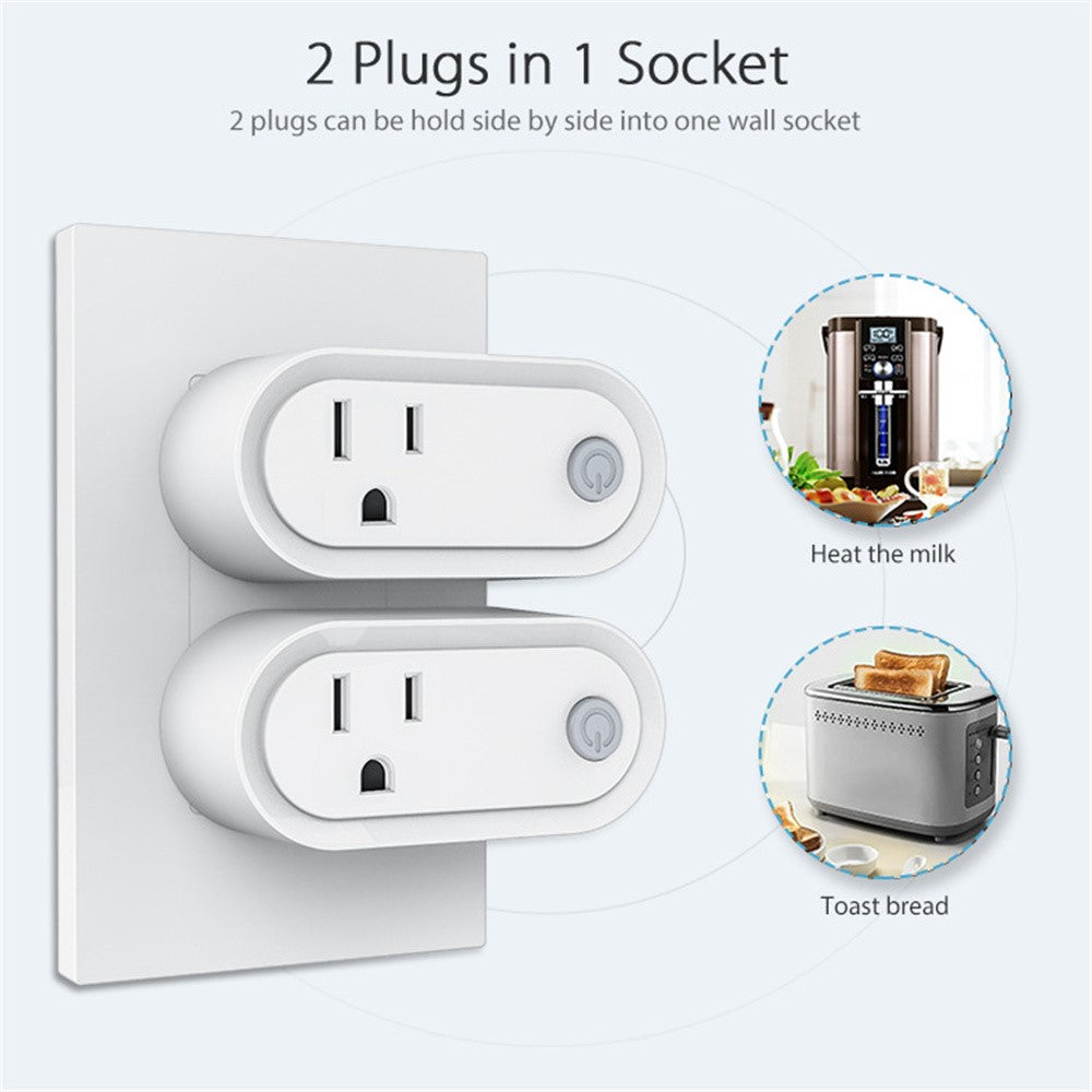 NEO NAS-WR12BH 15A ZigBee 3.0-smartstik med energiovervågning, stikkontakt, fungerer med Apple HomeKit / Google Assistant / Amazon Alexa, US-stik