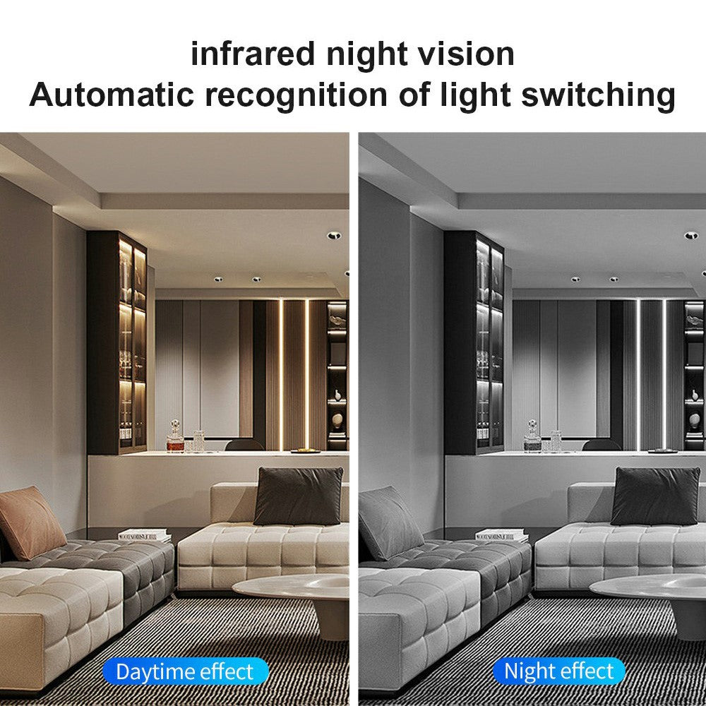 W03 Smart Alarm Wireless Security Camera Motion Detection Mini Battery Camera with Removable Stand for Home, No Card