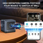 W03 Smart Alarm Wireless Security Camera Motion Detection Mini Battery Camera with Removable Stand for Home, No Card