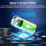 W03 Smart Alarm Wireless Security Camera Motion Detection Mini Battery Camera with Removable Stand for Home, No Card