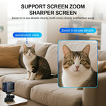 W03 Smart Alarm Wireless Security Camera Motion Detection Mini Battery Camera with Removable Stand for Home, No Card