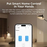 SONOFF ZBM5-2C-120W SwitchMan 2-Gang Zigbee Smart Wall Switch Supports No Neutral and Neutral Wire